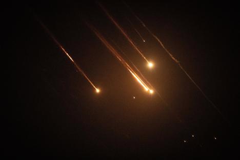 Missiles intercepted over Jerusalem.