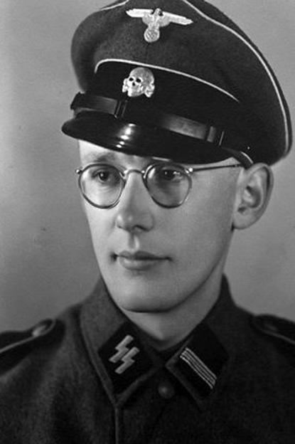 Oskar Gröning in SS uniform.