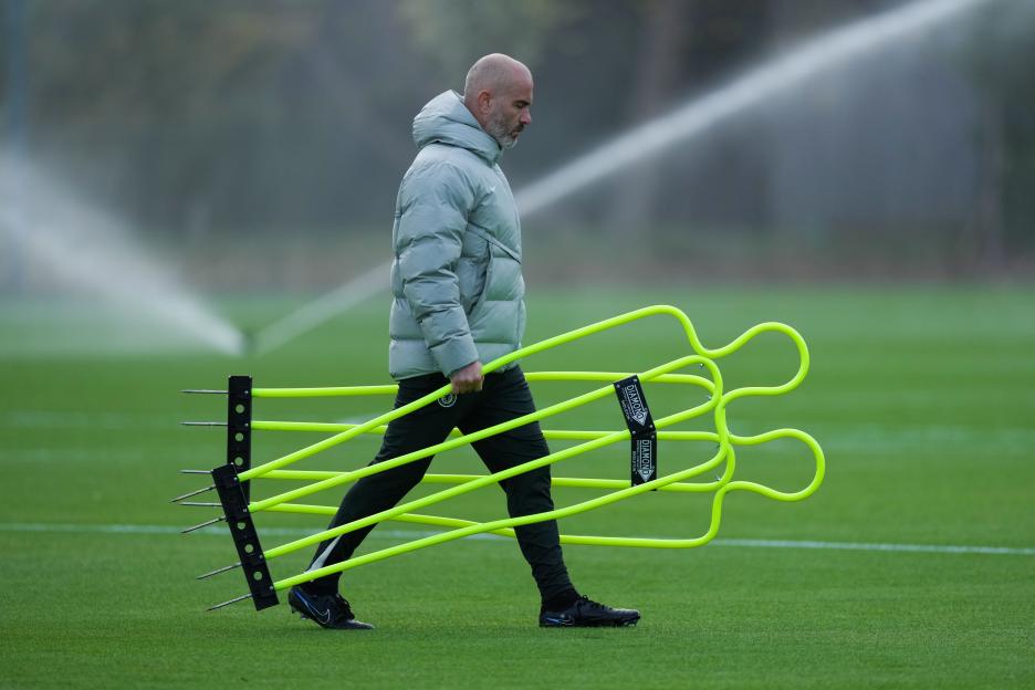 Chelsea training session, UEFA Champions League, Group Stage, Football, Chelsea FC Cobham Training Ground, Stoke d'Abernon, UK - 21 Oct 2025