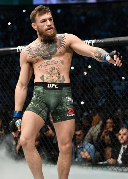 Conor McGregor entering the Octagon.