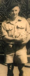 Photo of two young men in military uniforms.