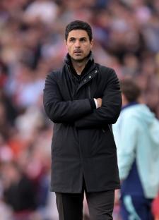 Mikel Arteta, Arsenal manager, at a match.