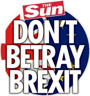 Illustration of The Sun newspaper headline: