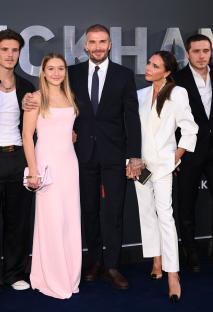 The Beckham family at the Netflix 