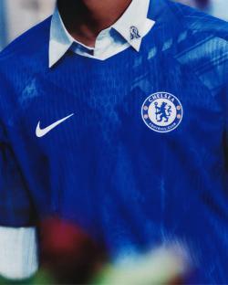Chelsea FC 2025-26 kit.