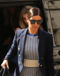 Rebekah Vardy arriving at the Royal Courts of Justice.