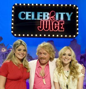 Holly Willoughby, Keith Lemon, and Fearne Cotton on Celebrity Juice.