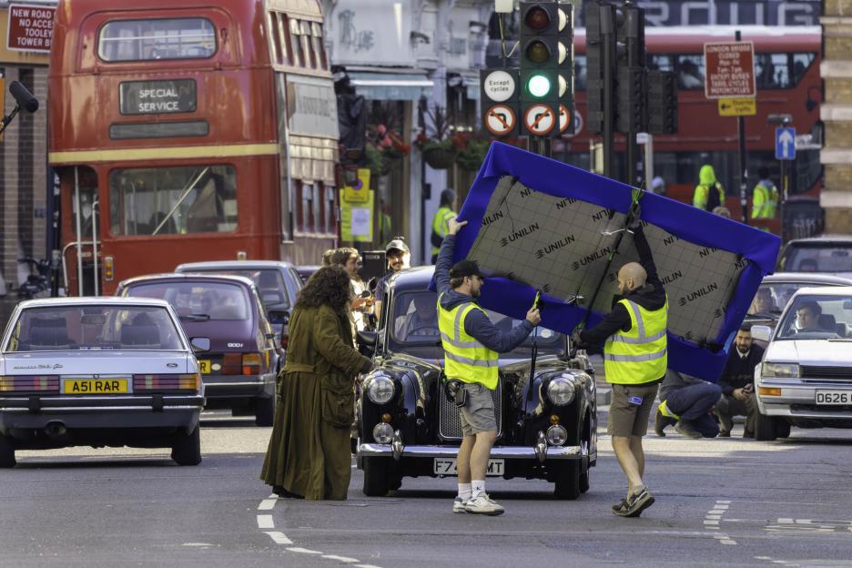 Filming of Harry Potter reboot on Borough High Street.