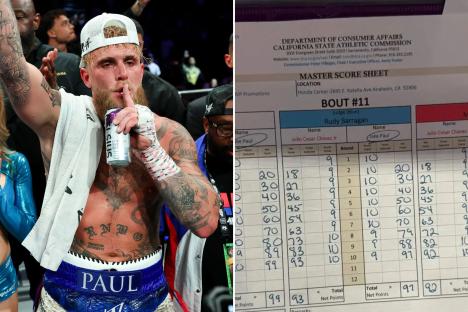 Jake Paul scorecards revealed with YouTube star DOMINATING Julio Cesar Chavez Jr after losing just ONE round