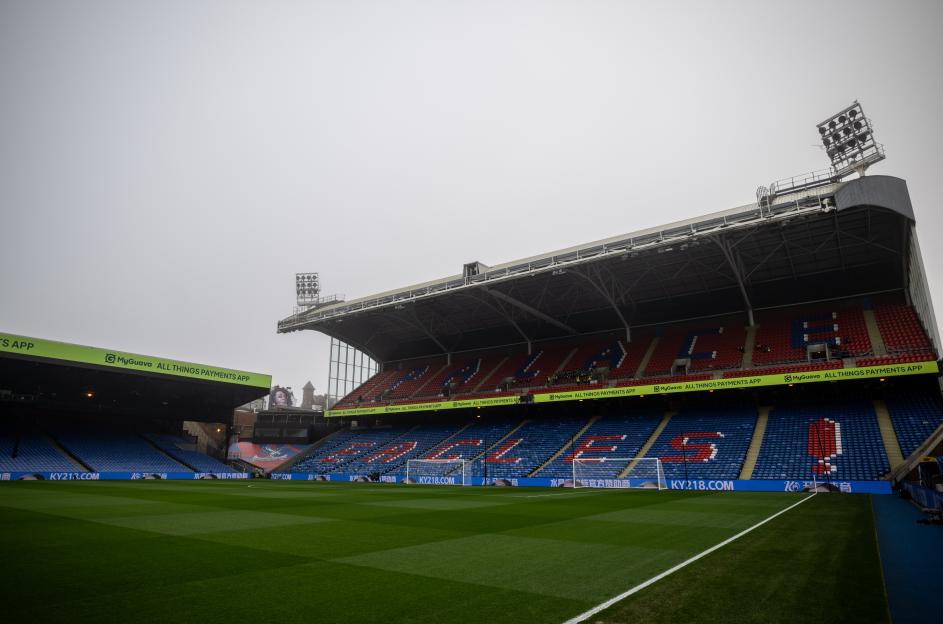 Selhurst Park stadium before a Premier League soccer match.