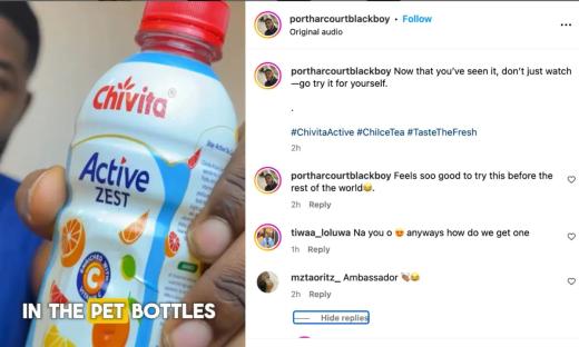 Mystery solved: Chivita Active Zest & Chivita Ice Tea PET bottles are out of the bag