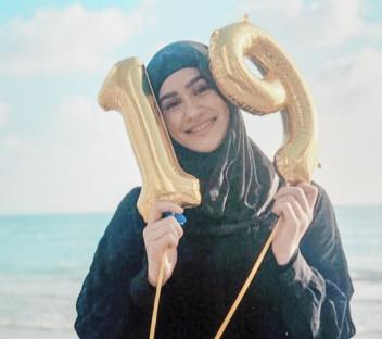 Aya Hachem on her 19th birthday.
