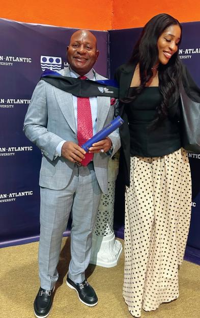 Nicole Chikwe Celebrates Her Dad Jerry Chukwueke as He Graduates from Lagos Business School