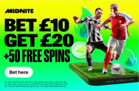 PSG vs Atletico Madrid: Get £20 football free bets for Club World cup PLUS 50 free spins with Midnite