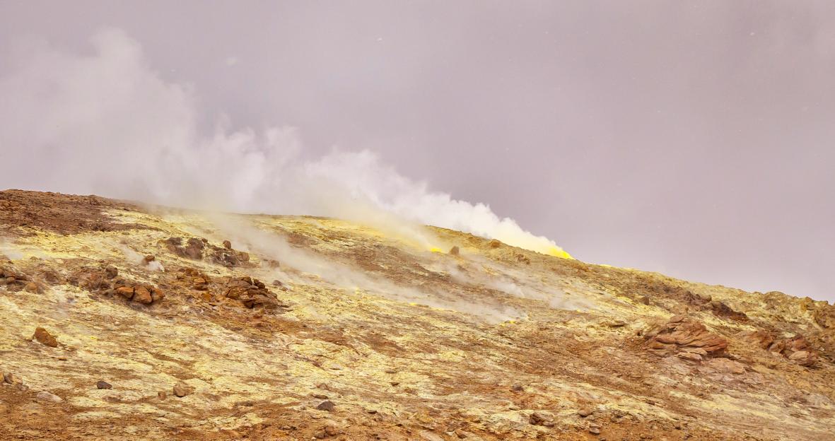 Sulfur Gas from Taftan