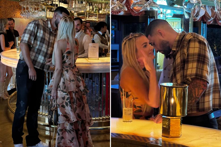 Love Island bombshell gets VERY close to MAFS star as they’re spotted flirting at celeb party