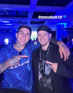 Two men posing for a photo.
