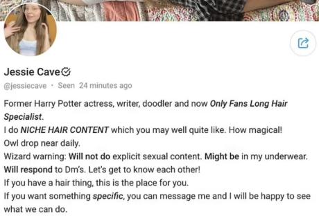 EXCL: Harry Potter star reveals OnlyFans 
