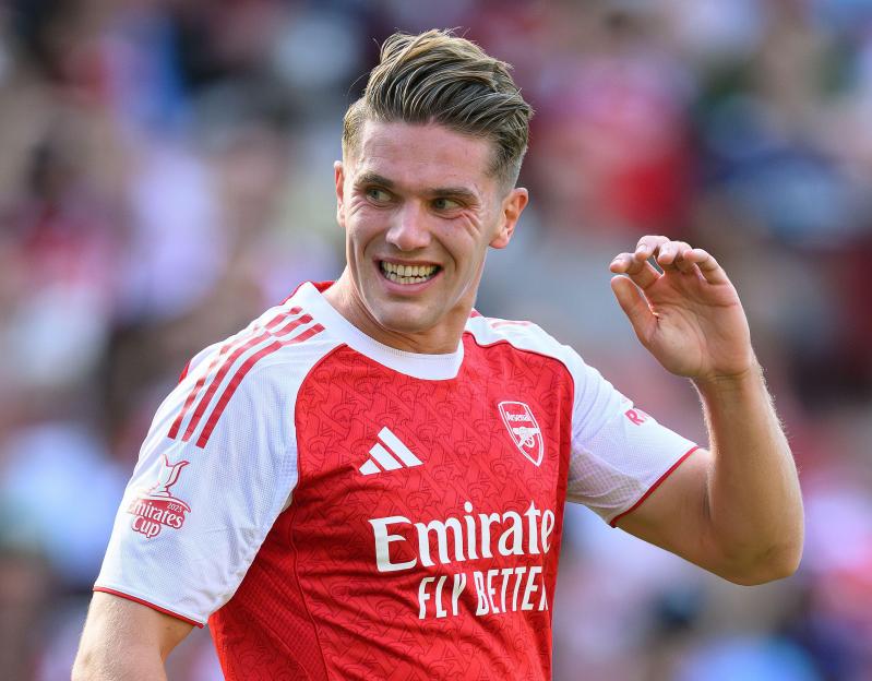 Viktor Gyokeres in action for Arsenal.