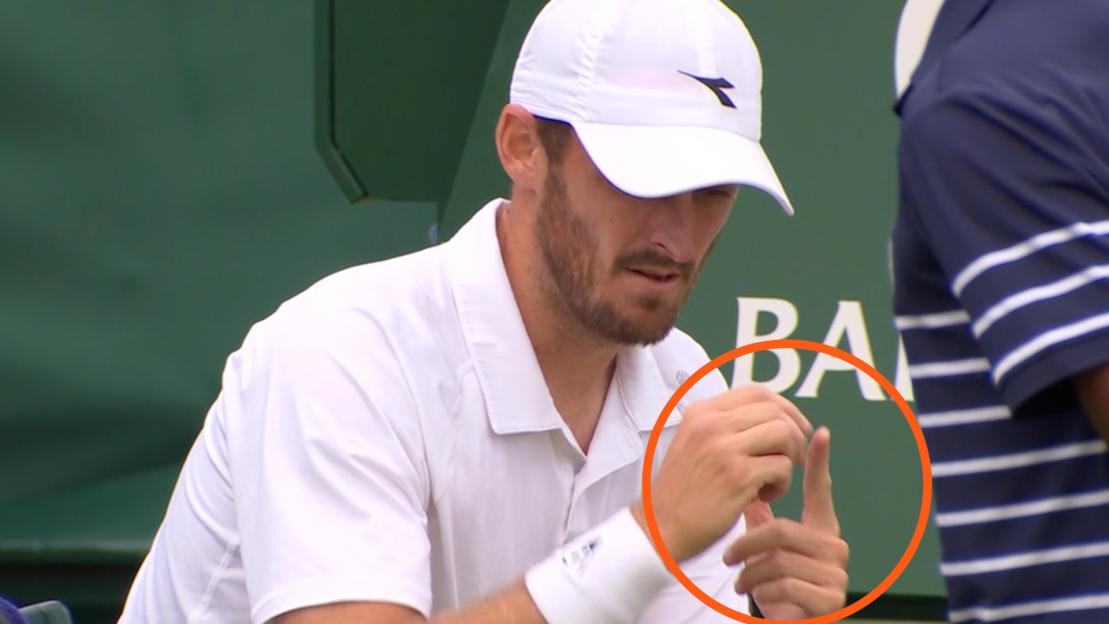 Brits’ opponent forced to retire from Wimbledon after suffering freak injury when he tried to catch the ball