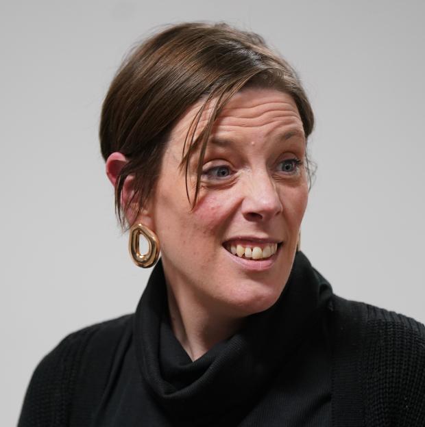 Safeguarding Minister Jess Phillips during her visit to the West Midlands Police control room in Birmingham.