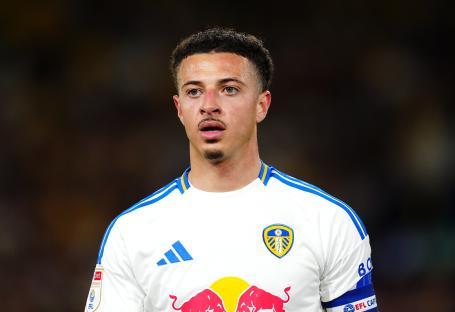 Photo of Ethan Ampadu in a Leeds United jersey.