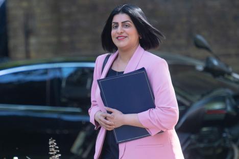 Shabana Mahmood, Lord Chancellor and Secretary of State for Justice, arriving at a cabinet meeting.