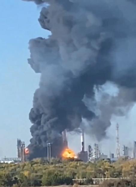 Watch moment Ukraine naval drone bombs key fuel site as campaign targeting Vlad’s oil causes crisis in Russia