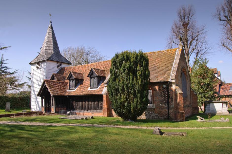 St. Andrews Church, Greensted, the oldest wooden church in the world.