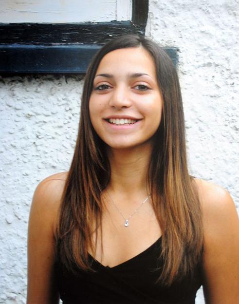 Collect picture of murdered British student Meredith Kercher.