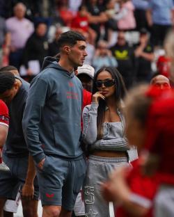 Ella Thomas and Lloyd Jones at a sporting event.