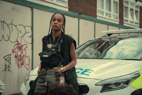 Jasmine Jobson as Jaq in Top Boy Season 3.