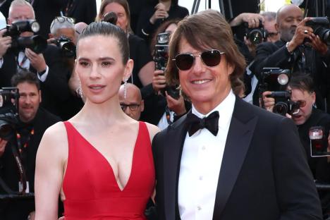 Tom Cruise and ex Hayley Atwell hit red carpet at showing of new Mission: Impossible movie