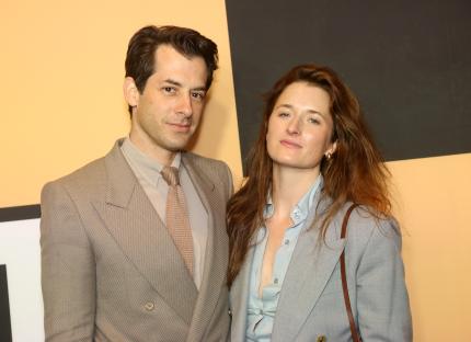 Mark Ronson and Grace Gummer at a Broadway theatre event.