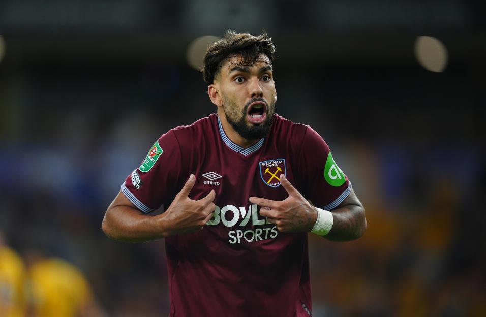 Lucas Paqueta of West Ham United during a match.