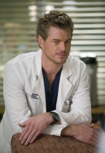 Addison Montgomery in a white coat at Seattle Grace Hospital.