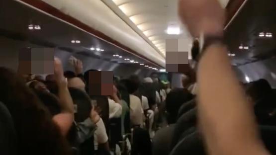 EasyJet flyer terrified as ‘drunk’ rowdy Brits turn Ibiza plane into ‘mid-air nightclub’ as she slams ‘scum’ trippers