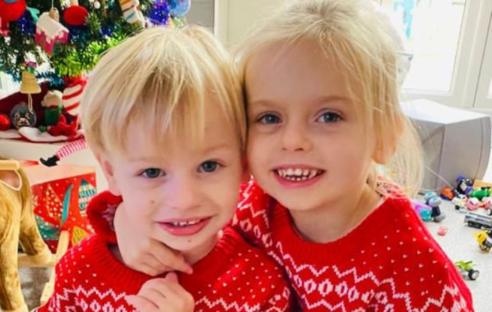 Penny Stevens with her brother Charlie.