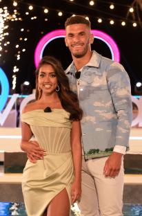 Sanam Harrinanan and Kai Fagan, winners of Love Island.