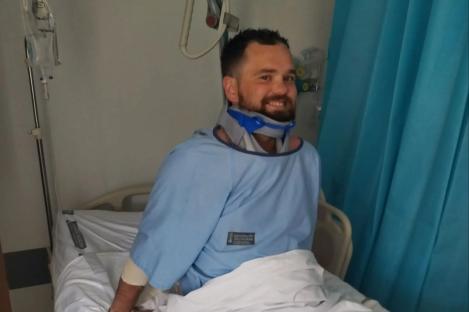 Lad’s holiday to Benidorm ends in horror after single dad-of-two, 31, breaks neck when stranger shoves him into pool