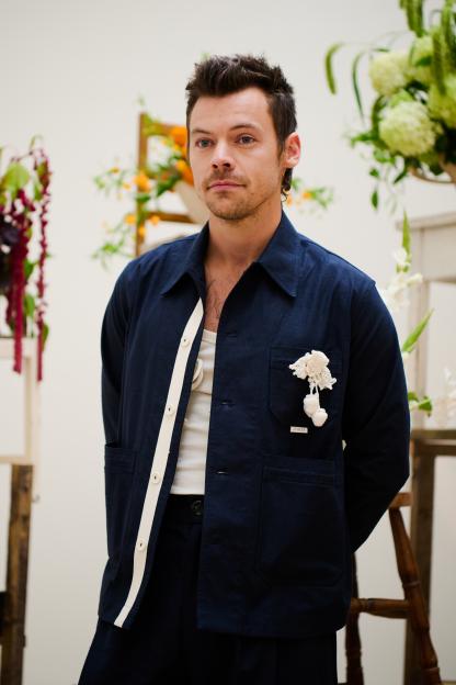 Harry Styles at London Ready to Wear Fashion Week.