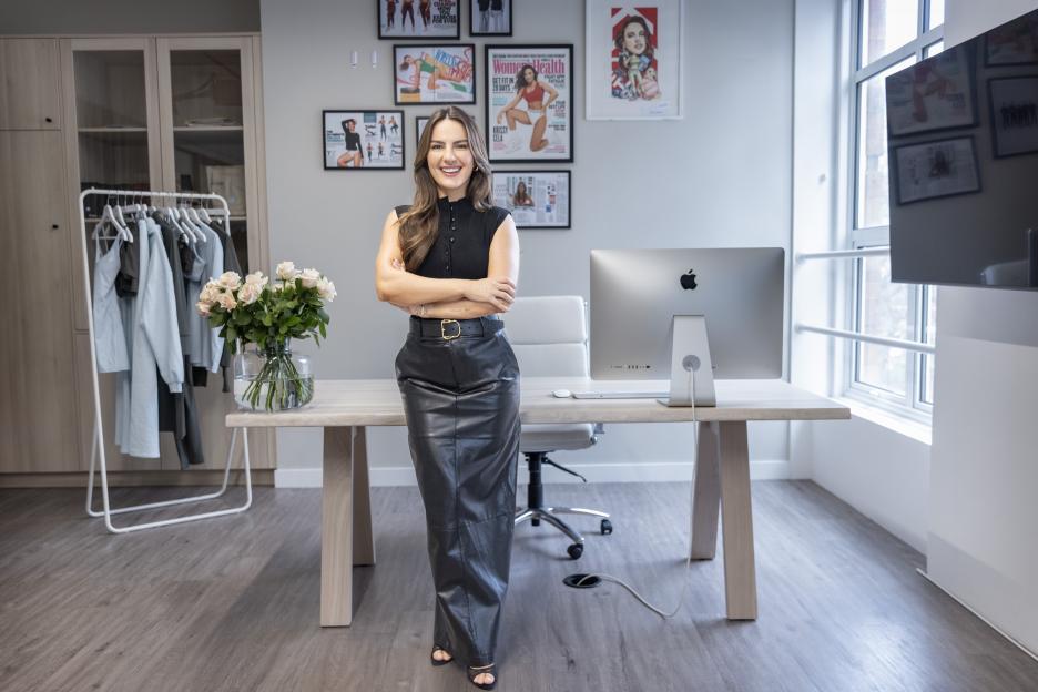 Portrait of Krissy Cela in her office.
