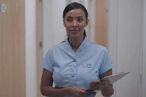 Maya Jama as Sandra in Netflix's *The Dutchess*.