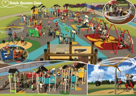 Victorian English park reveals plans for huge new playground with castle attractions, zip lines and sand pits