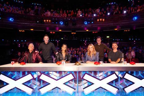 Britain's Got Talent judges at the judges' table.