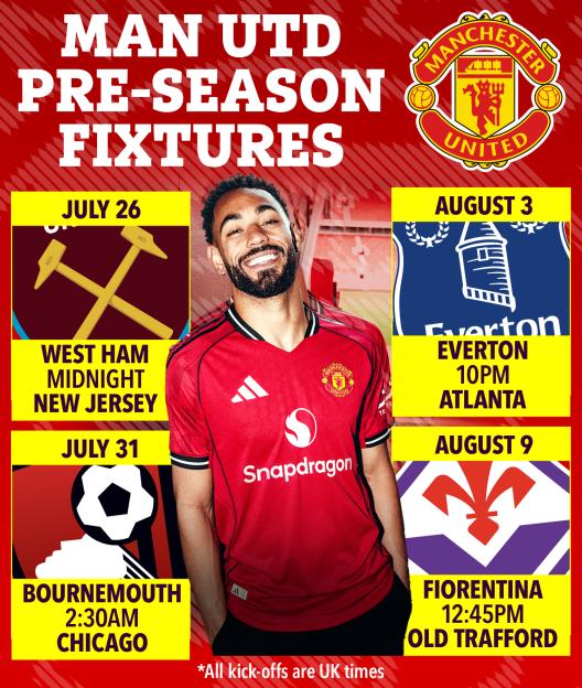 Man Utd 4 Bournemouth 1: Hojlund responds to Sesko transfer news with first goal of summer as Dorgu shines again 2