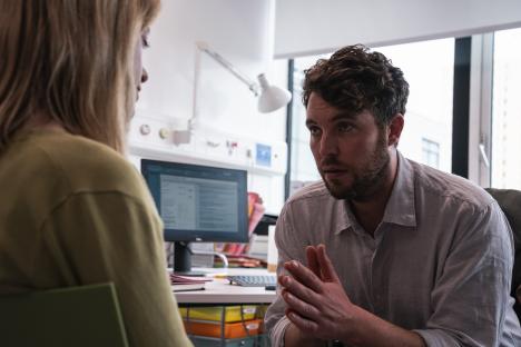 Tom Hughes as Dr. James Ford in a scene.