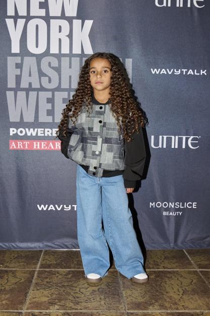 Dream Kardashian at New York Fashion Week.