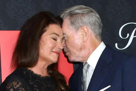 Pierce Brosnan’s wife Keely shows off weight loss transformation as they join the cast of MobLand on the red carpet