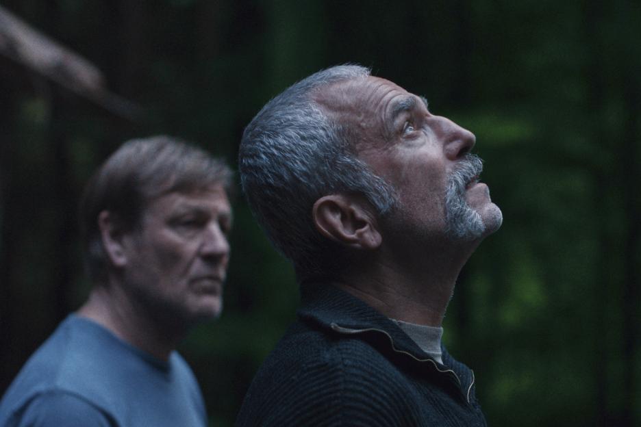 Sean Bean and Daniel Day-Lewis in a scene from "Anemone."